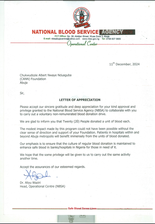 letter of appreciation